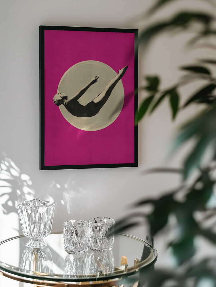 Graceful Pink Dive