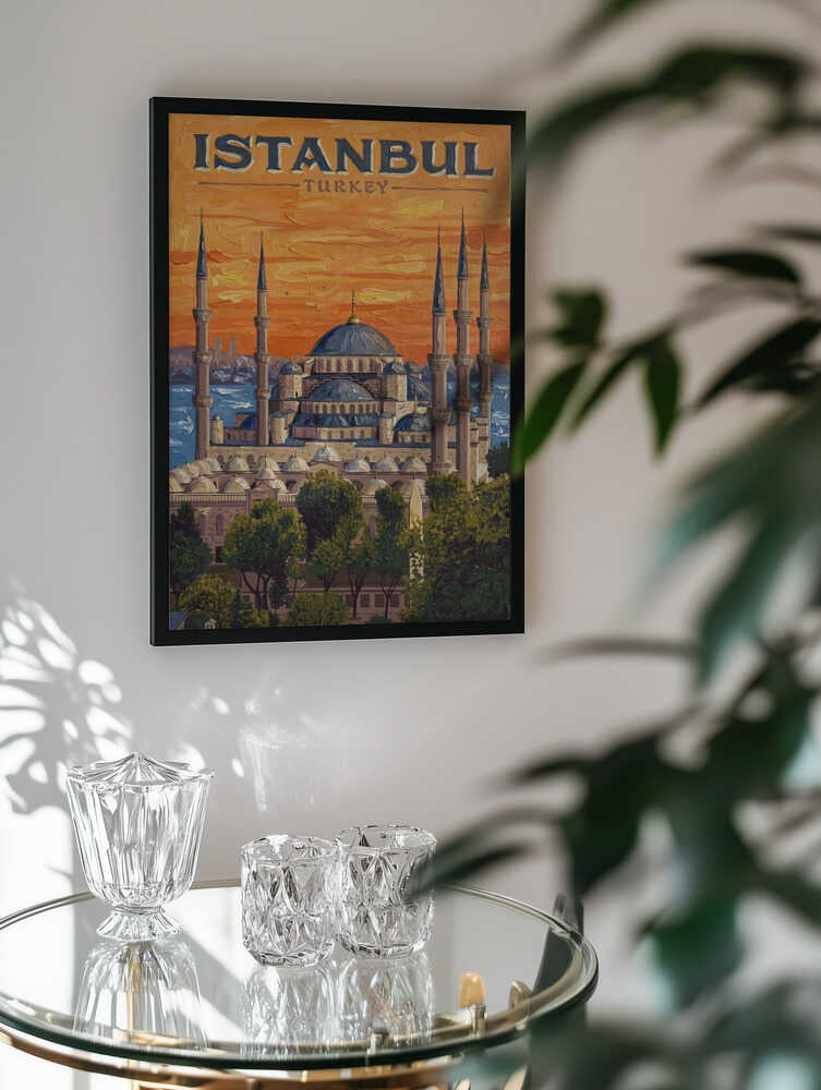 Istanbul Blue Mosque Sunset