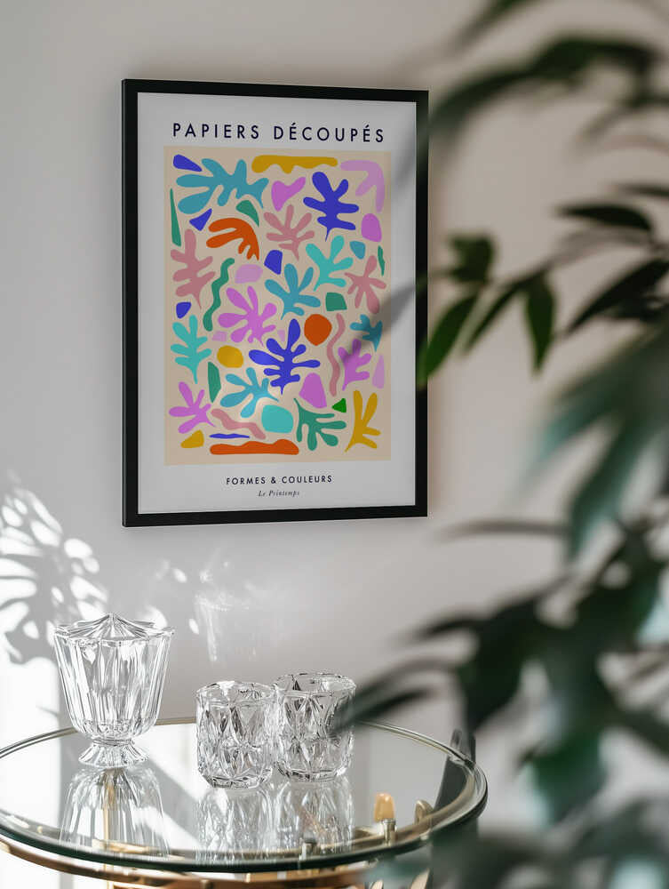 Vibrant Cutout Shapes