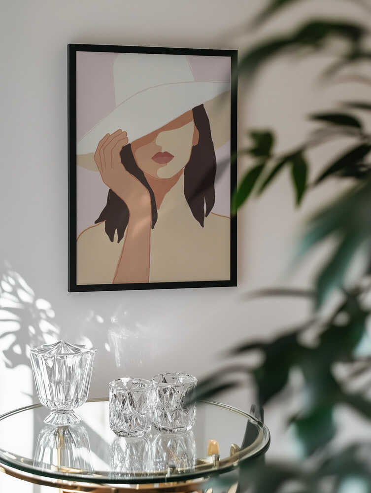 Shaded Beauty In Hat