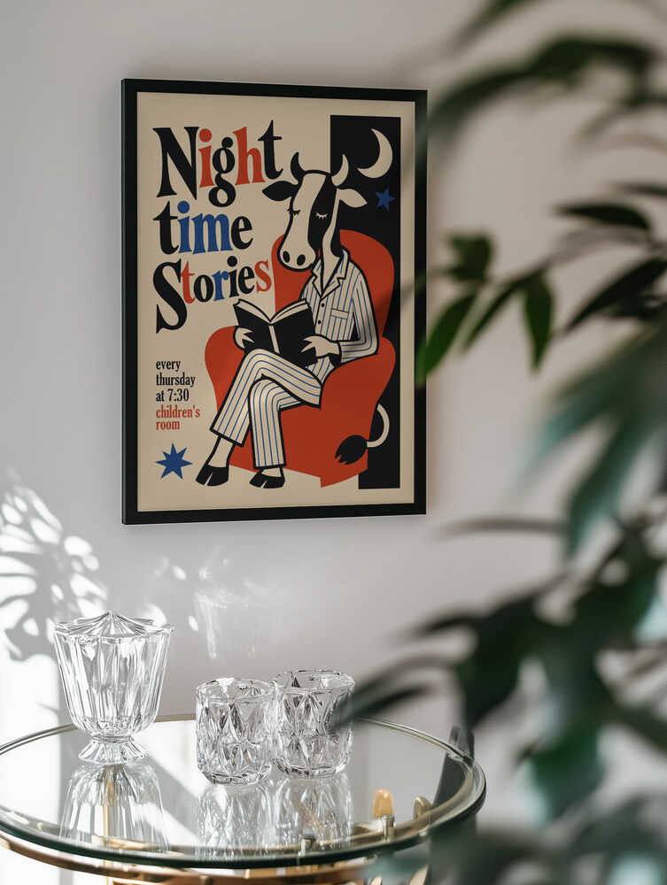Nighttime Story Cow