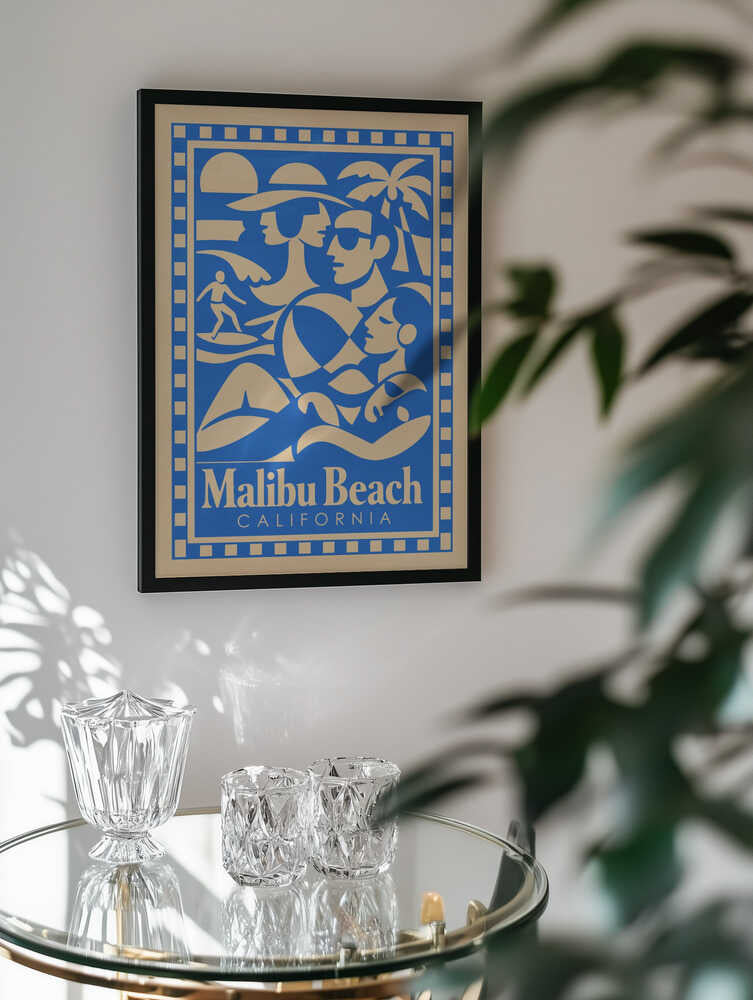 Retro Malibu Beach