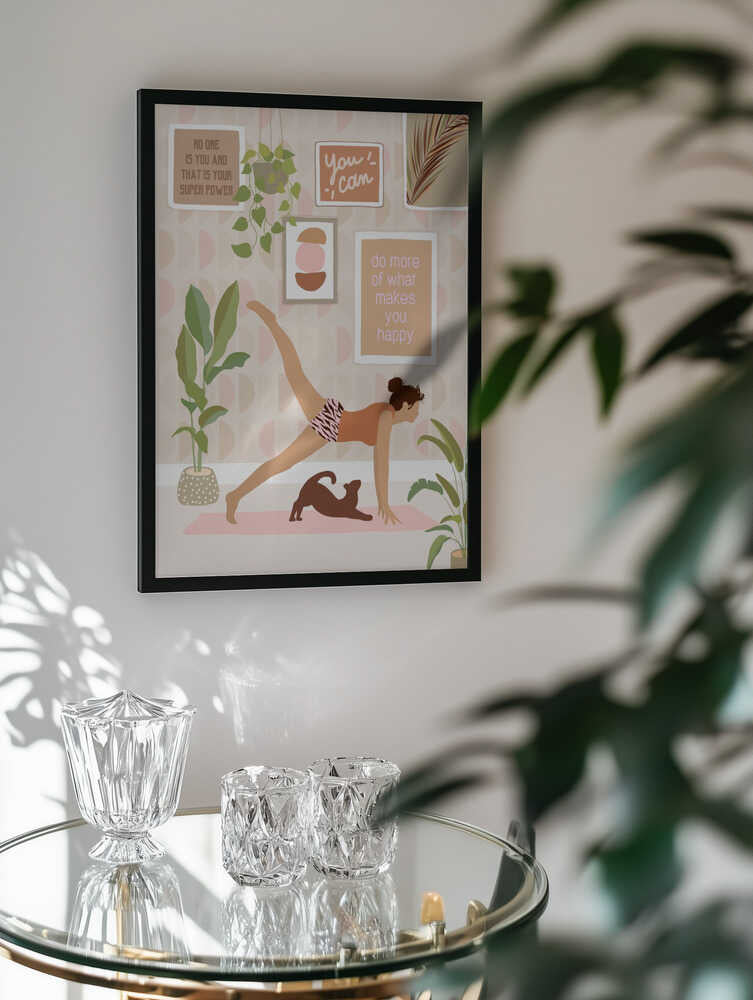 Home Yoga With Cat