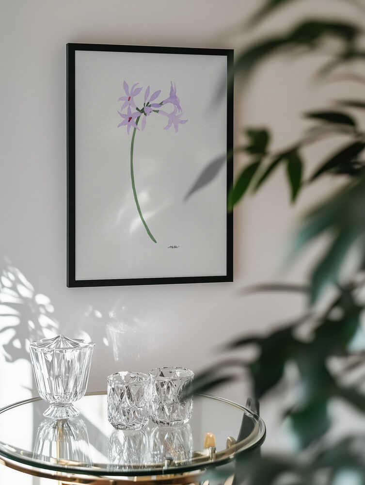Watercolor Purple Bloom