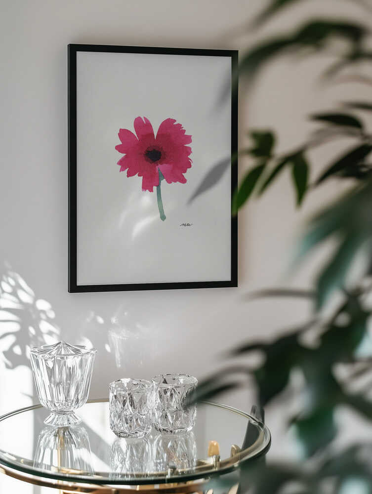 Pink Watercolor Bloom