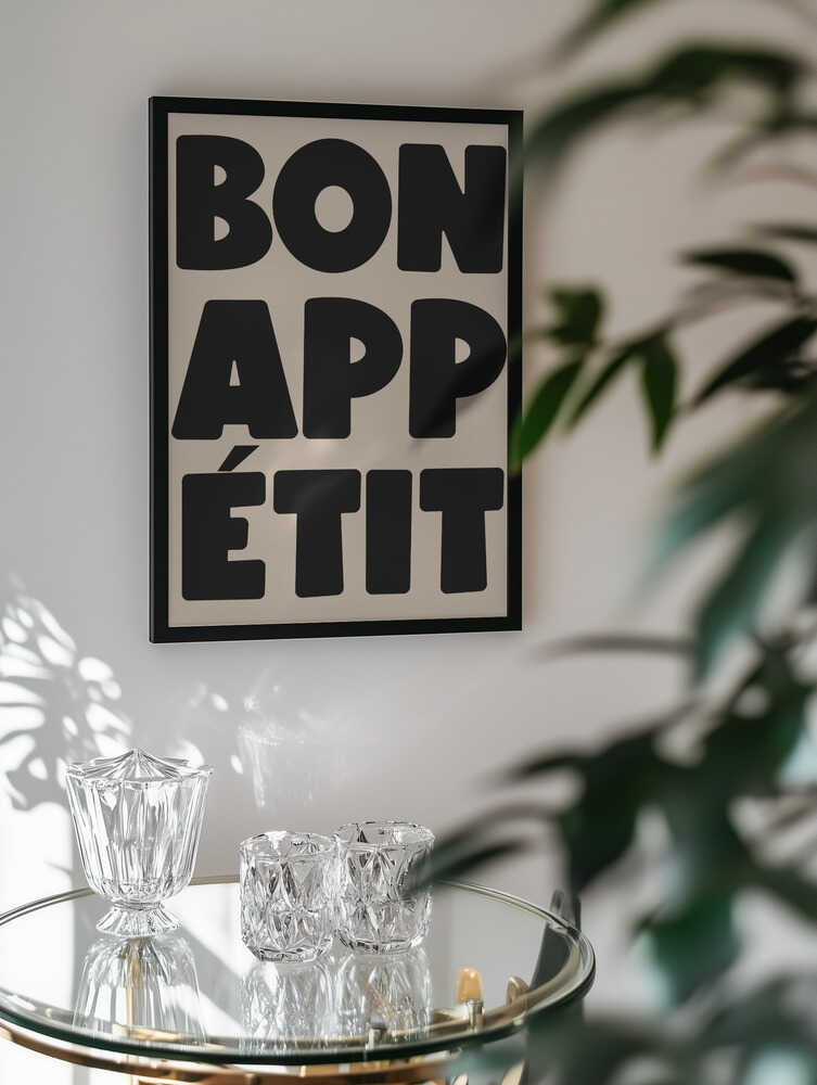 French Bon Appetit Typography