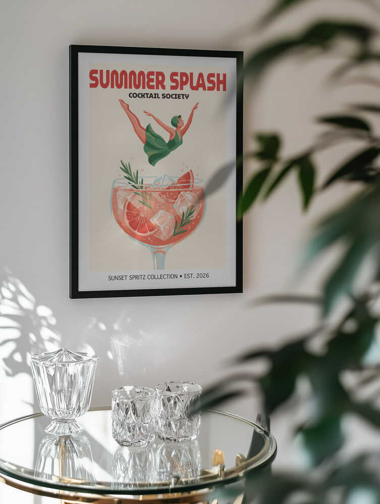 Retro Cocktail Splash