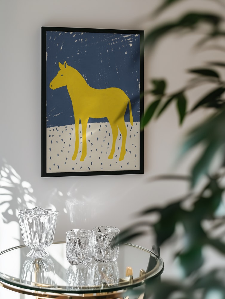 Yellow Horse Blue Sky