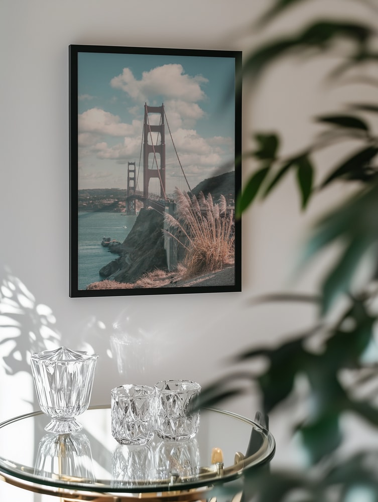 SAN FRANCISCO Idyllic Golden Gate Bridge - urban vintage style