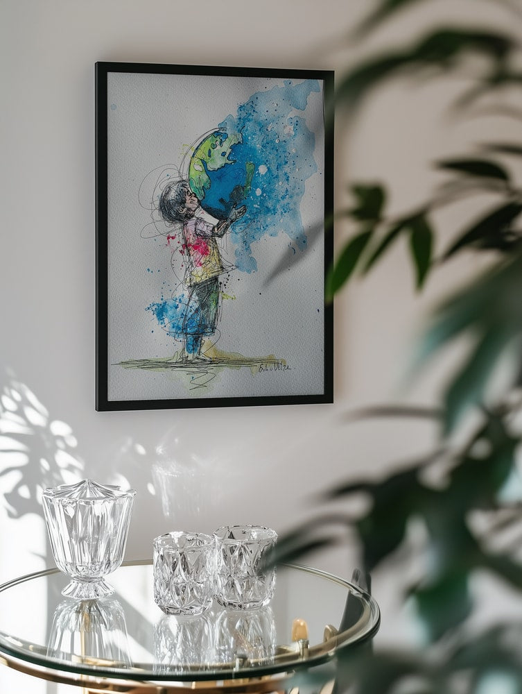 Child Holds Earth
