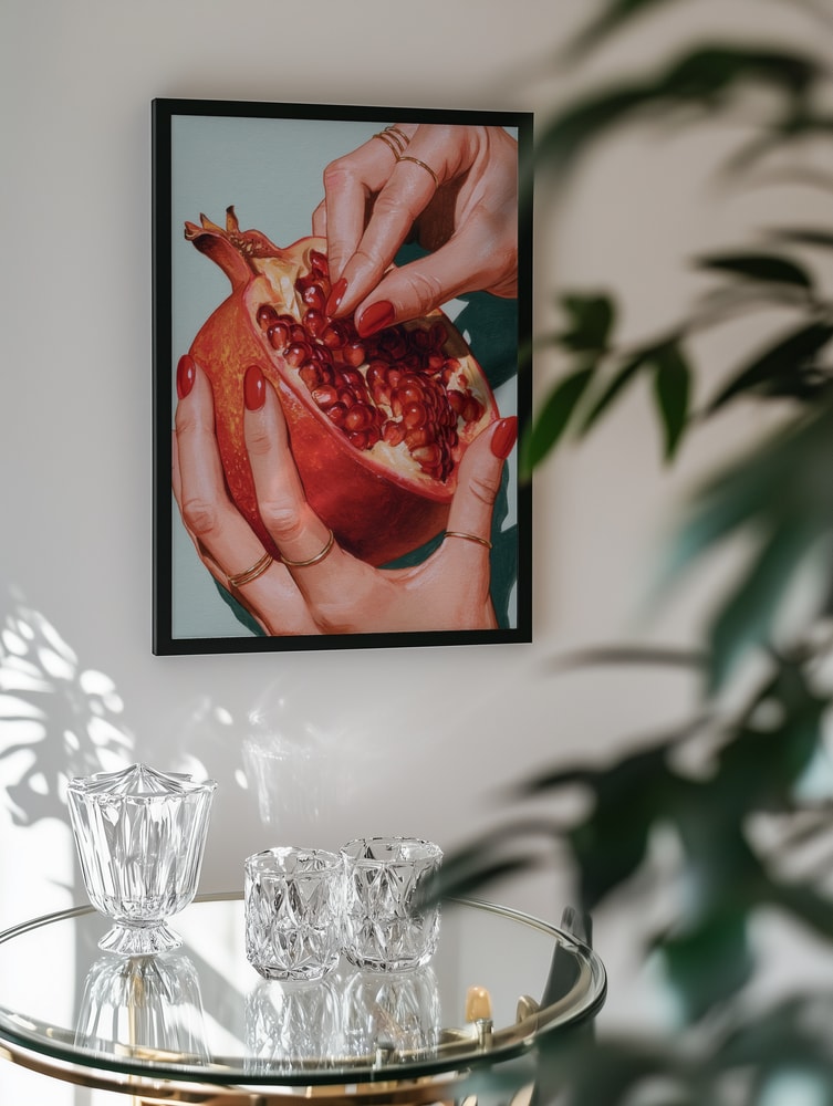 Red Pomegranate Hands