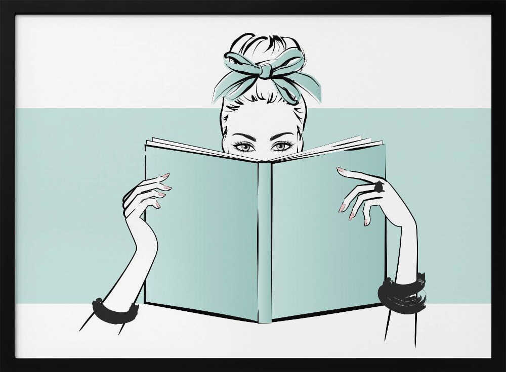Chic Woman Reading