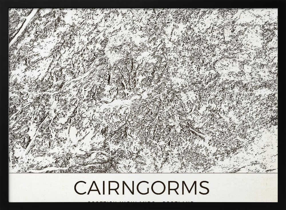 Cairngorms Scottish Highlands Karta