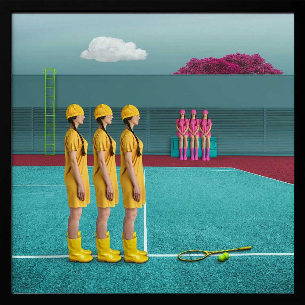 Surreal Tennis Court