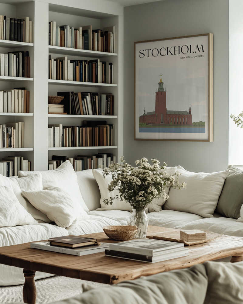 Stockholm City Hall Travel Poster