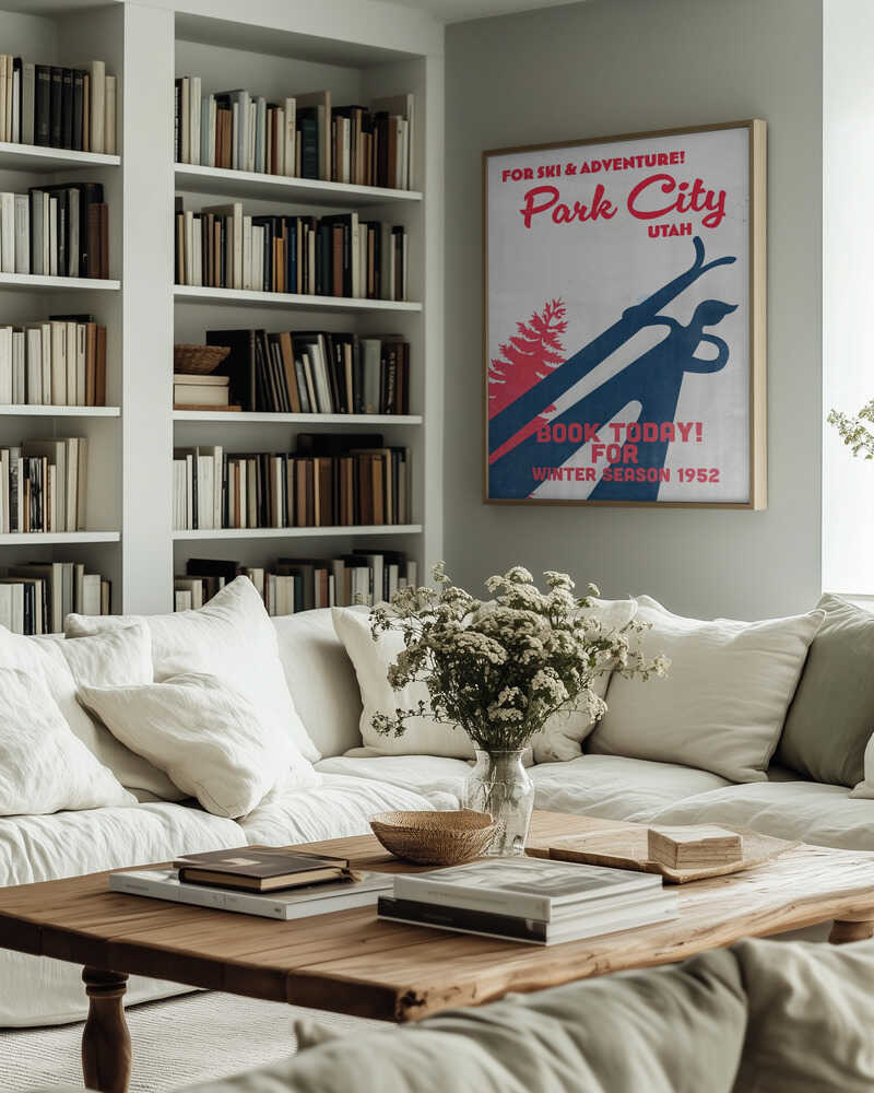 Park City – vintage skidaffisch