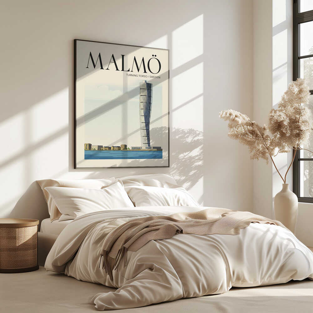 Malmö Travel Poster
