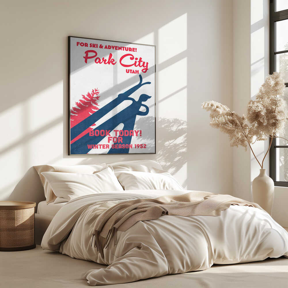 Park City – vintage skidaffisch