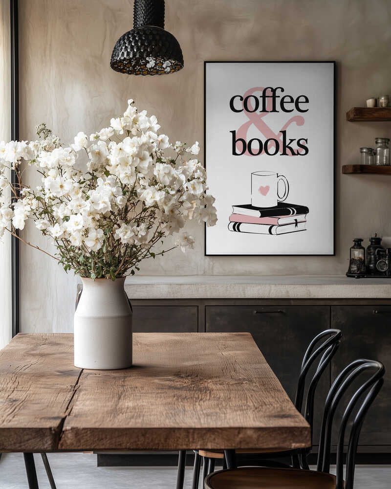 Coffee Books Heart