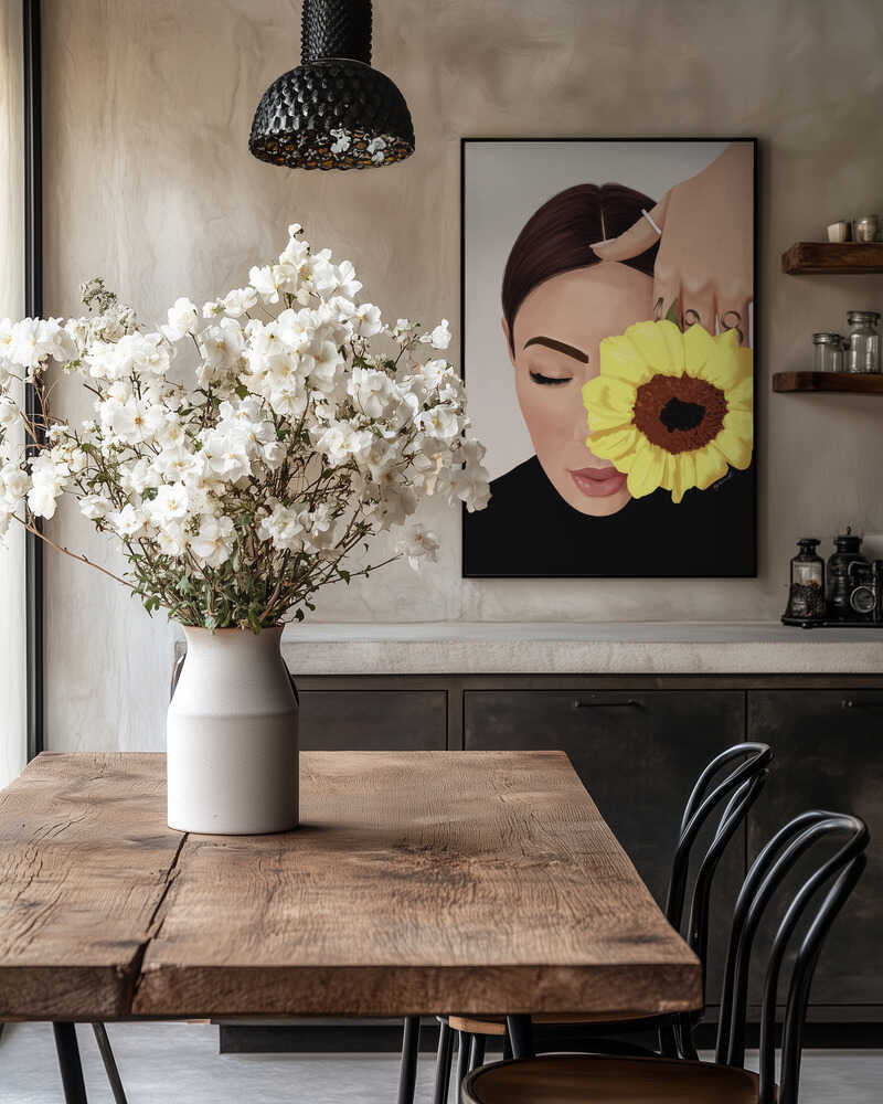 Serene Sunflower Portrait
