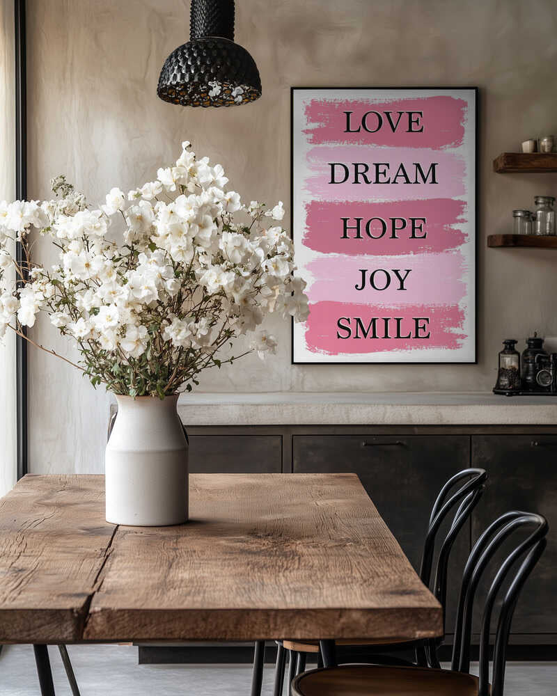 Pink Inspirational Words