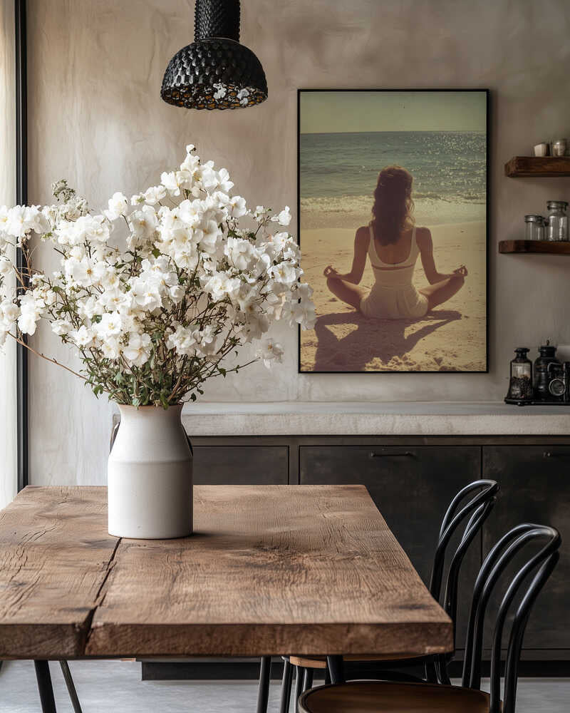 Serene Beach Meditation