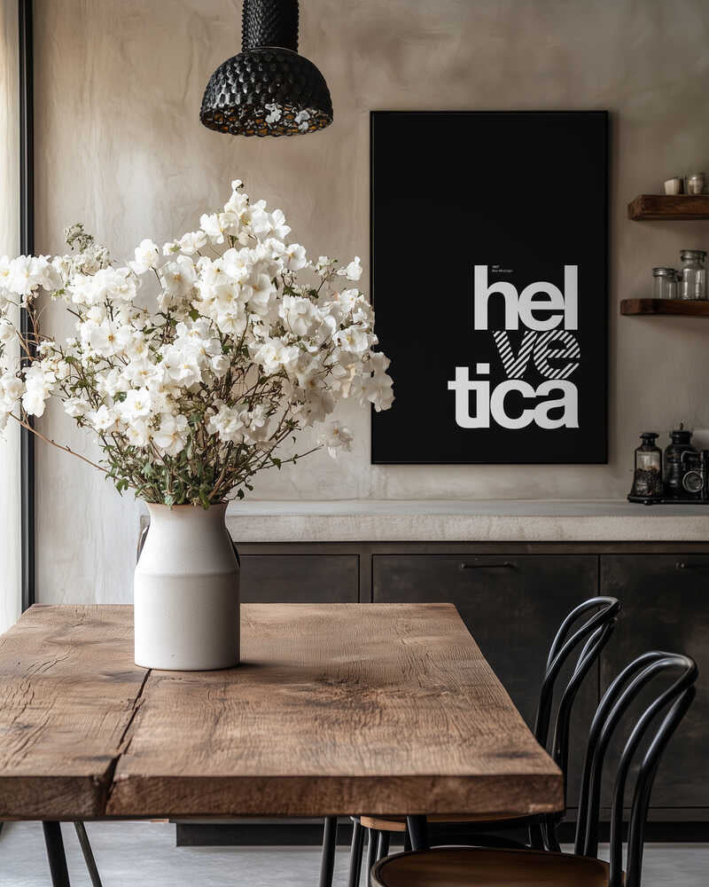 Helvetica, hel ve tica, Typographic, Black Design