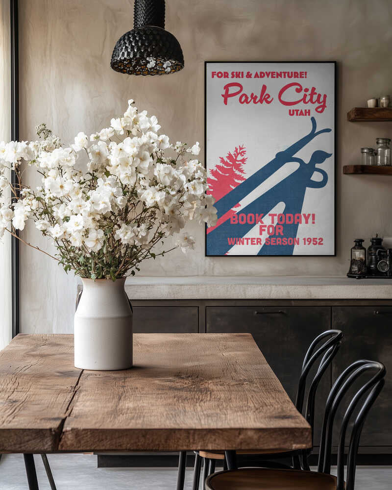Park City – vintage skidaffisch