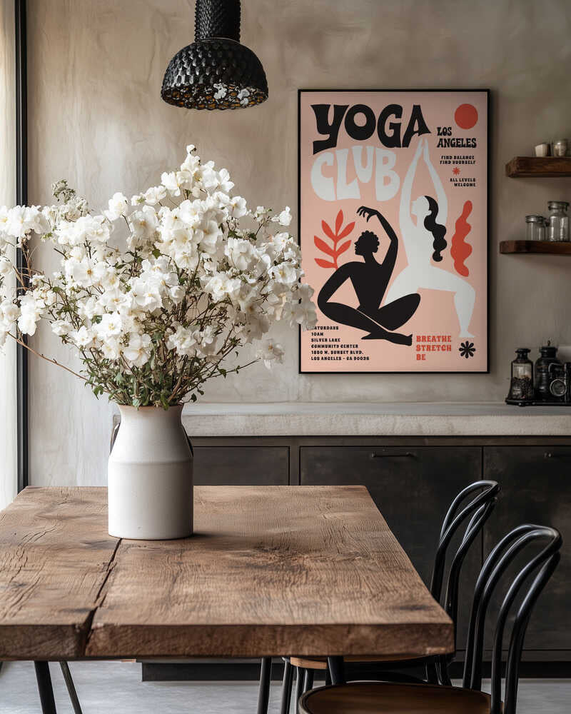 Abstract Yoga Flow. Yoga Club