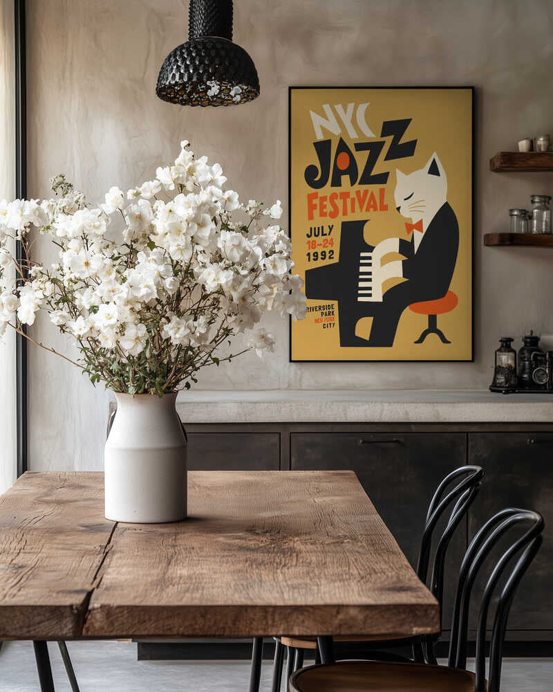 Tuxedo Cat Jazz Pianist