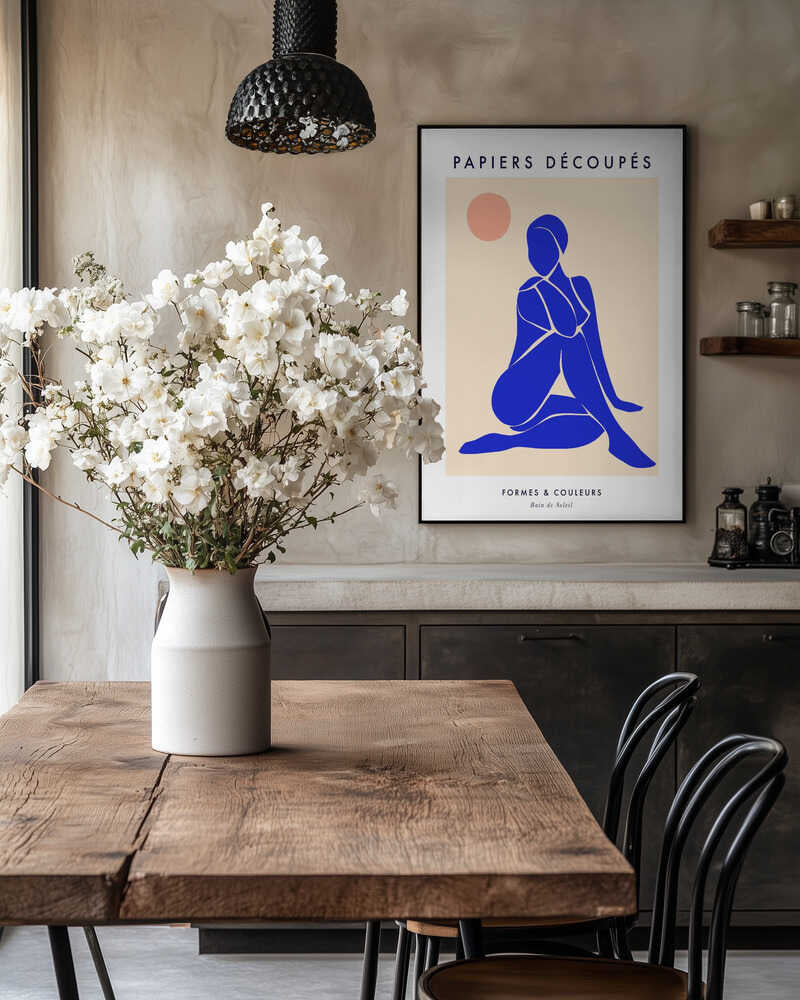 Blue Serene Figure