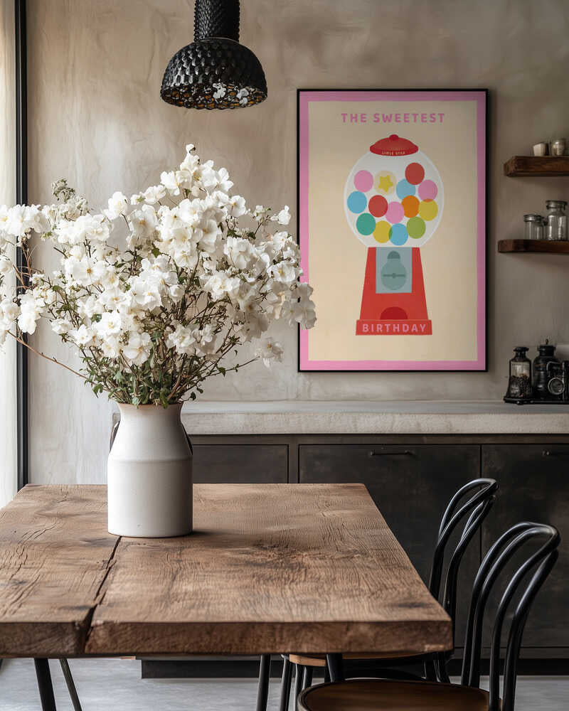Sweet Birthday Gumball Machine