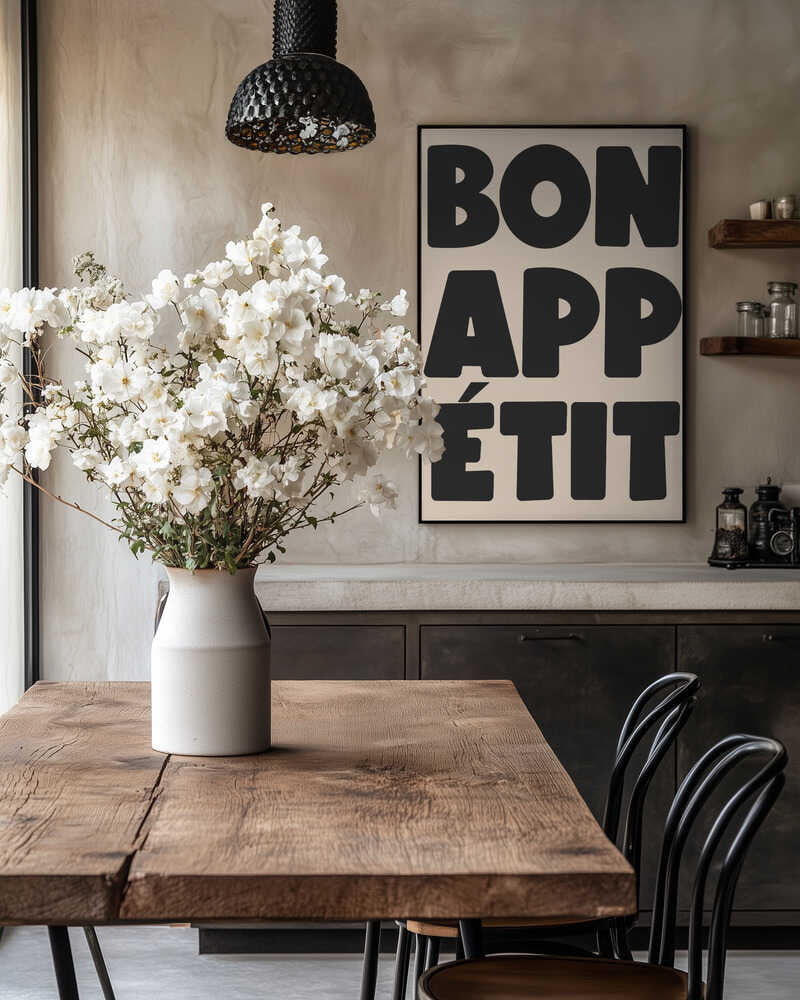 French Bon Appetit Typography