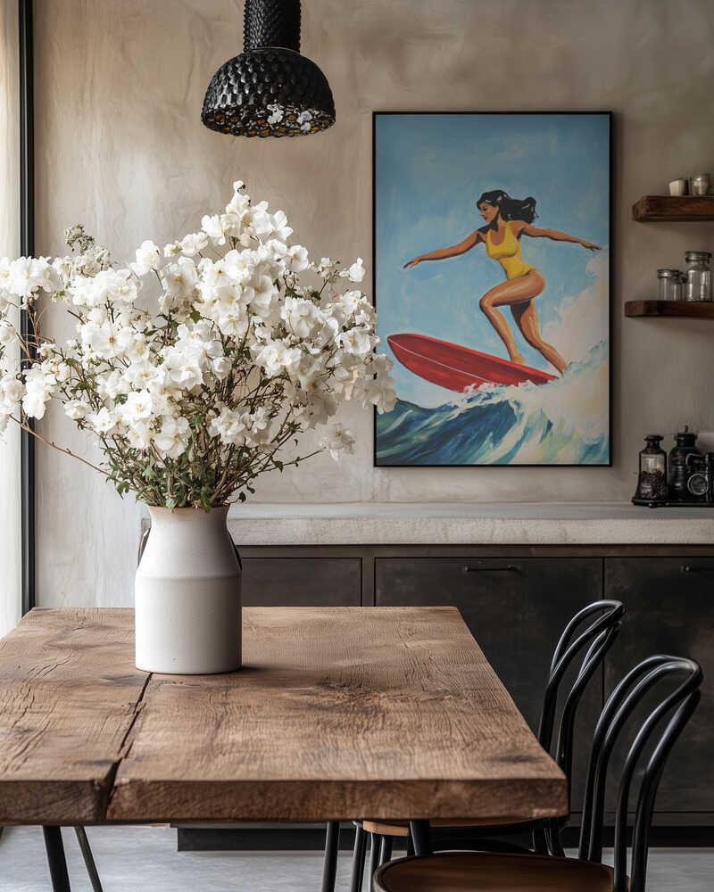 Retro Surfer Girl