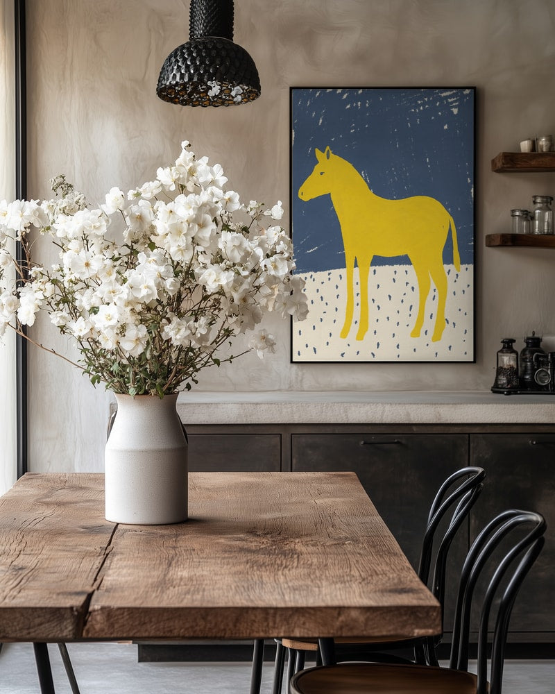Yellow Horse Blue Sky