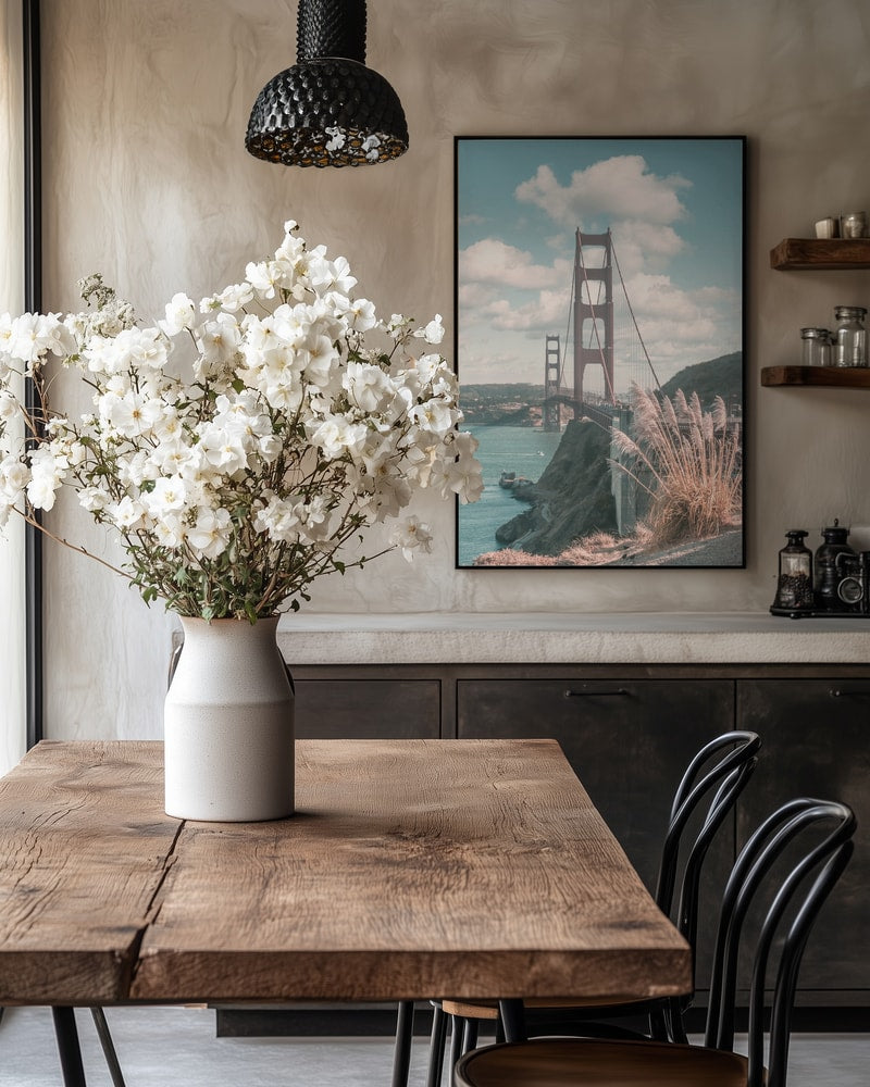 SAN FRANCISCO Idyllic Golden Gate Bridge - urban vintage style