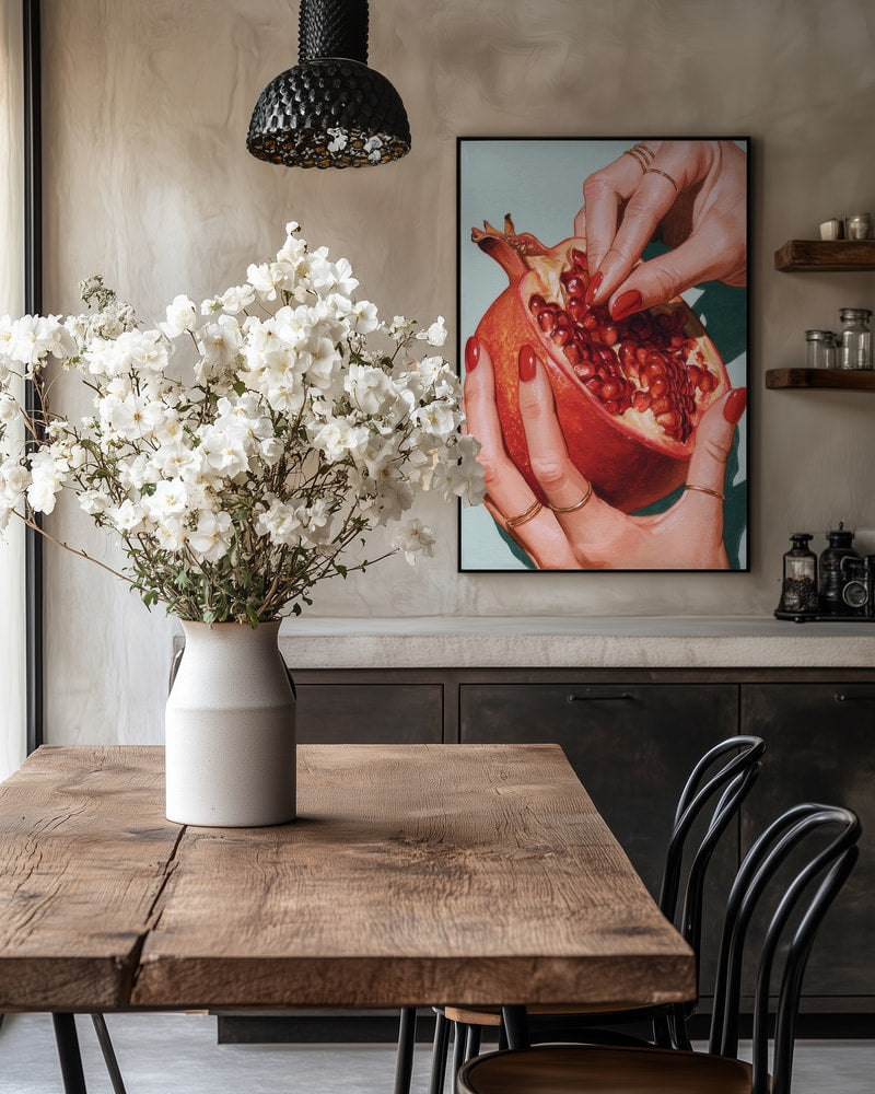 Red Pomegranate Hands