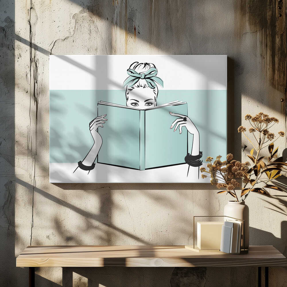 Chic Woman Reading