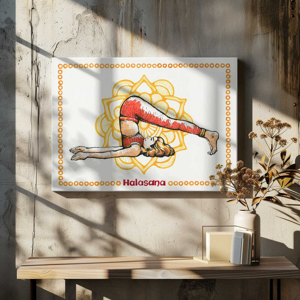Halasana Yoga Woman