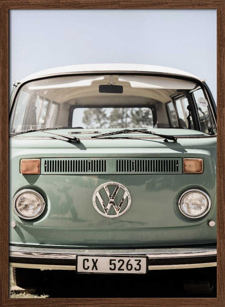 Volkswagen Type 2. Surfarbuss i grönt