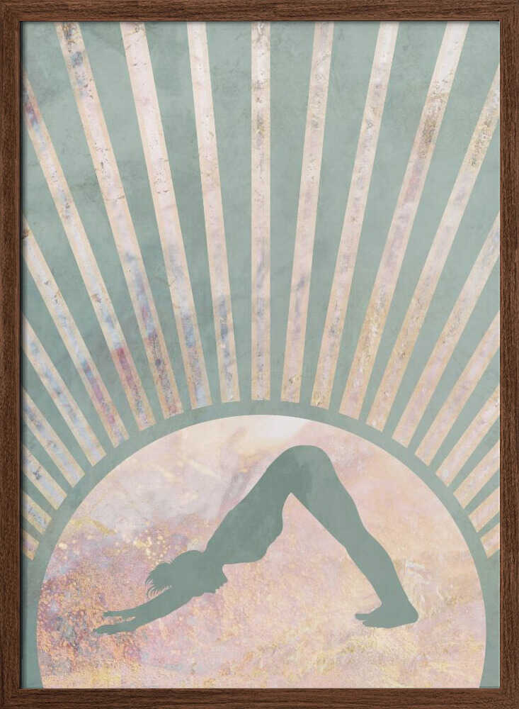 Downward Dog Sunburst Aura