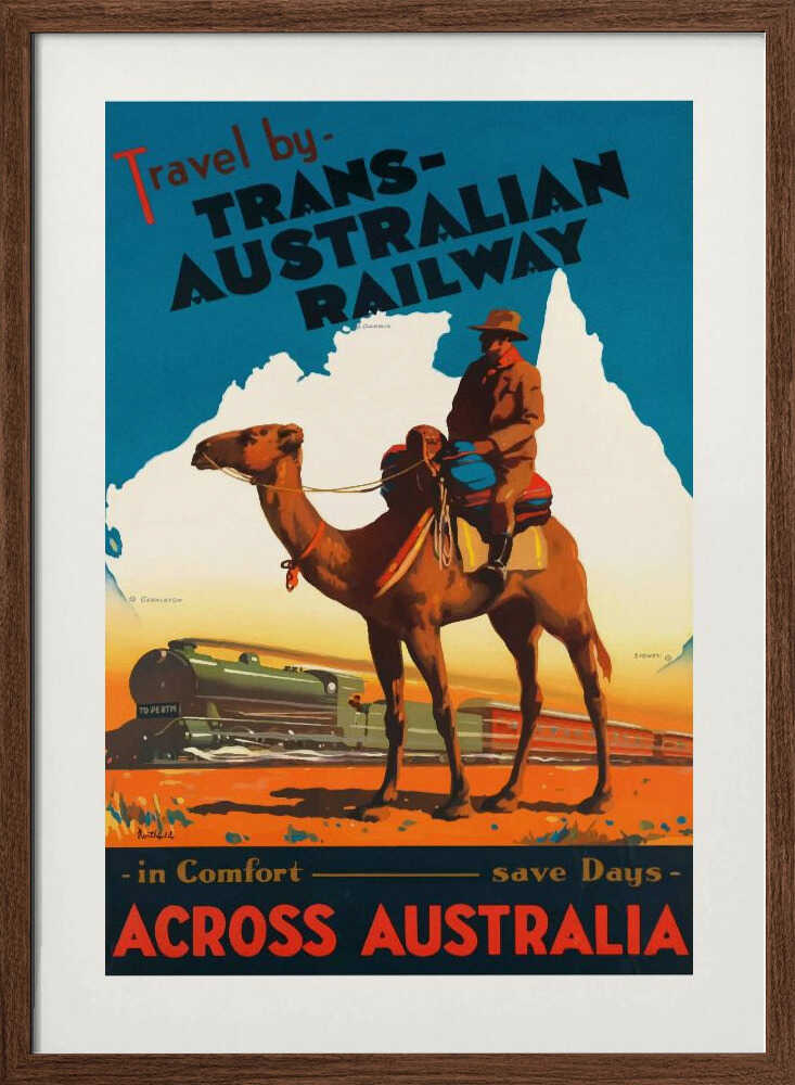 Trans Australian Railway Poster