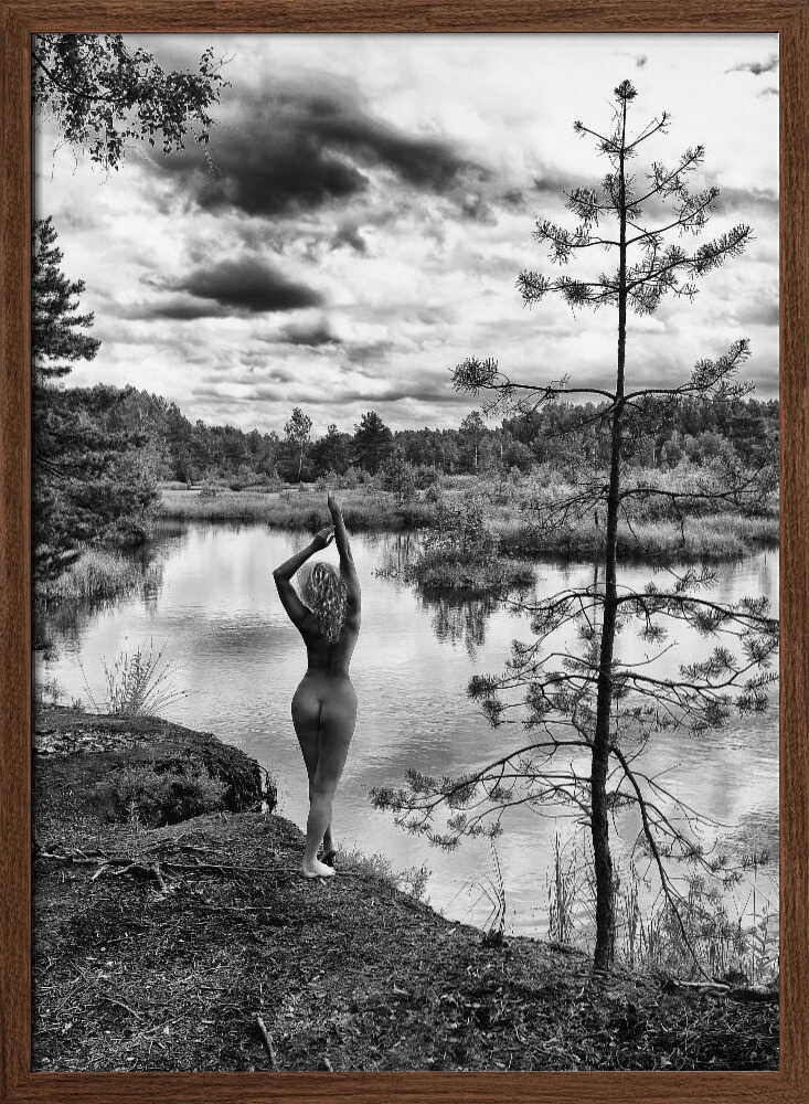 Graceful Nude Forest Lake