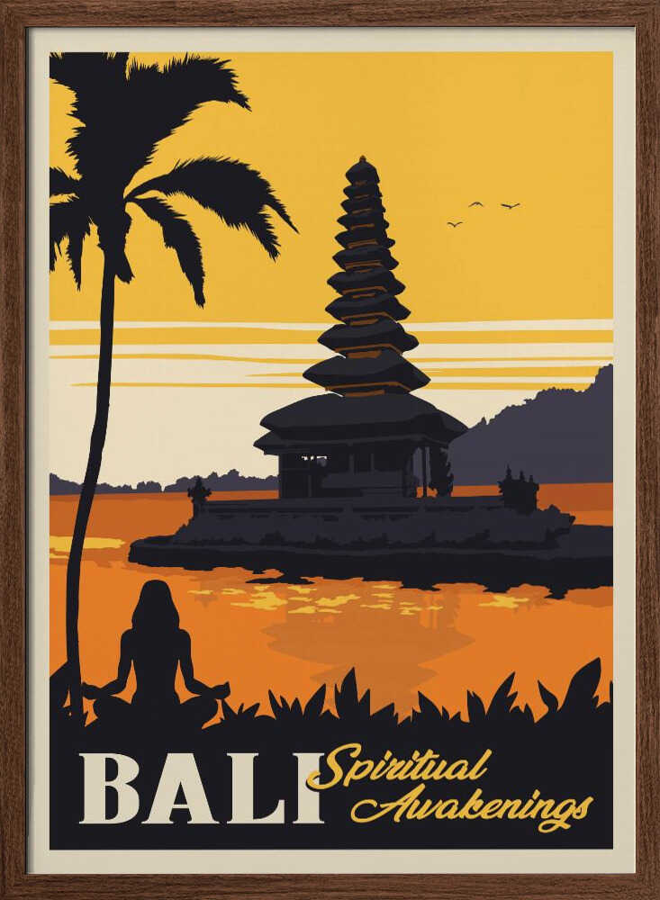 Bali Temple Sunset Meditation