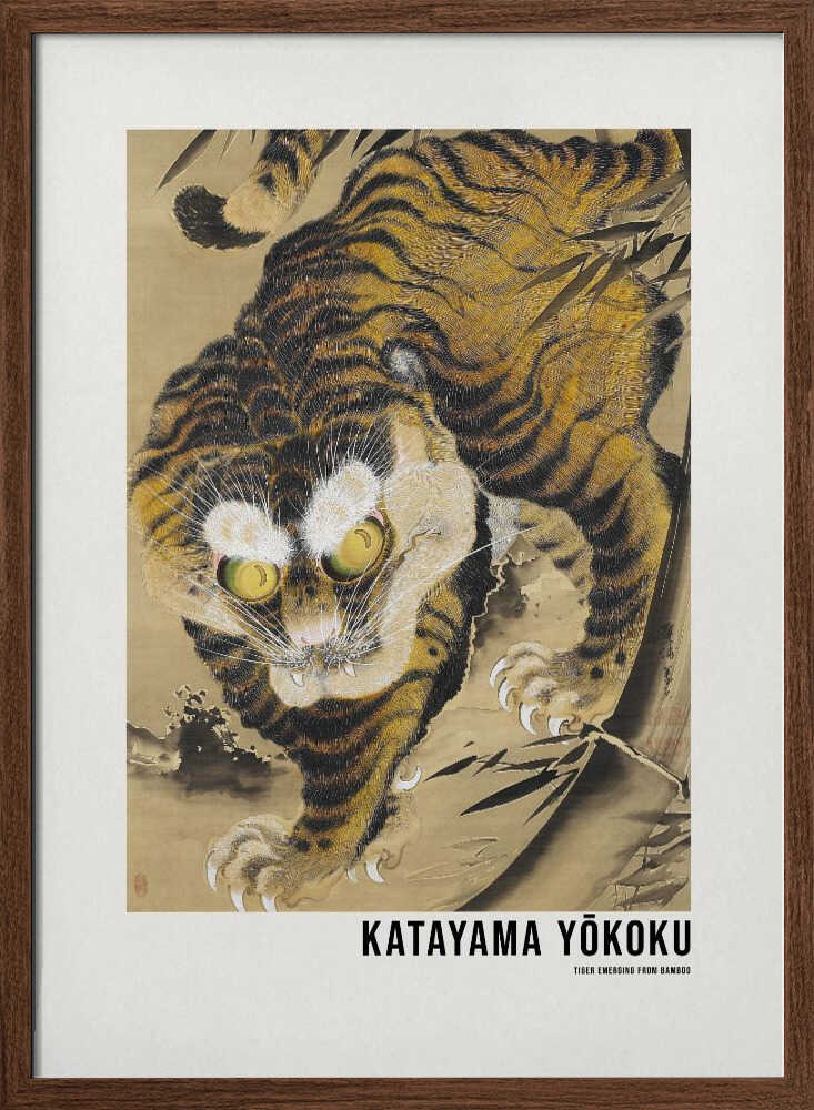 Tiger Emerging From Bamboo