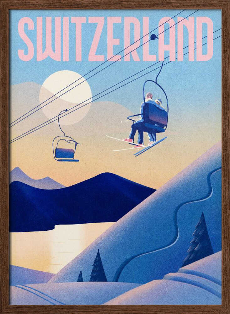 Swiss Alps Ski Lift