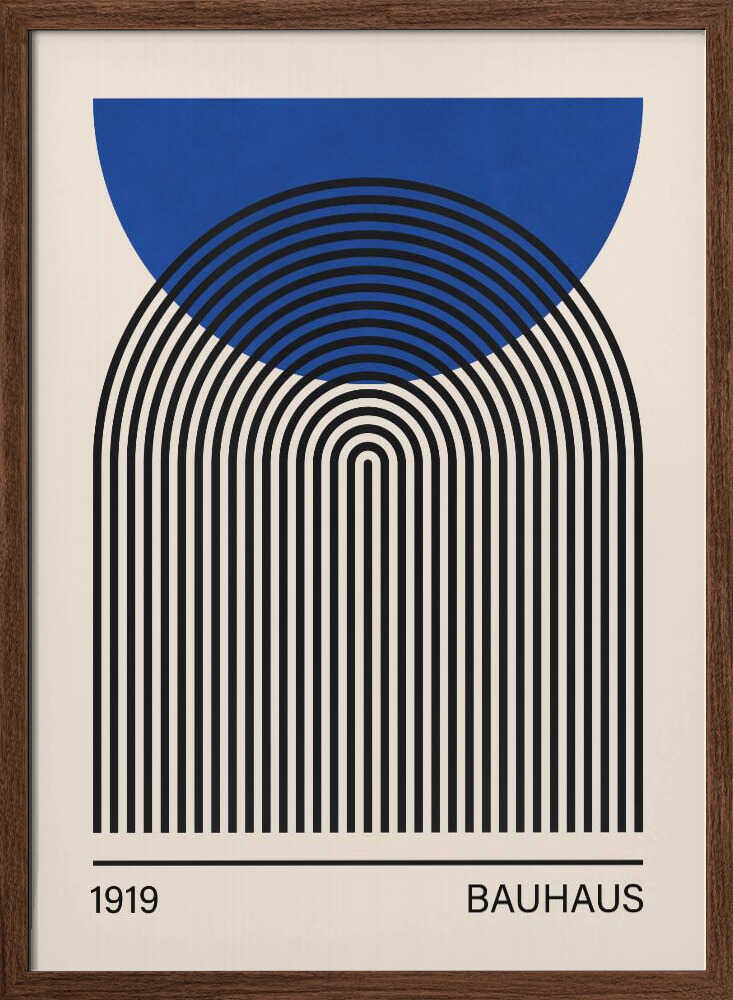 Abstract Blue Arches