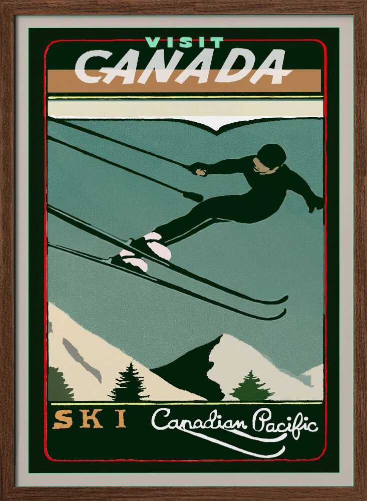 Vintage Ski Mountain Adventure