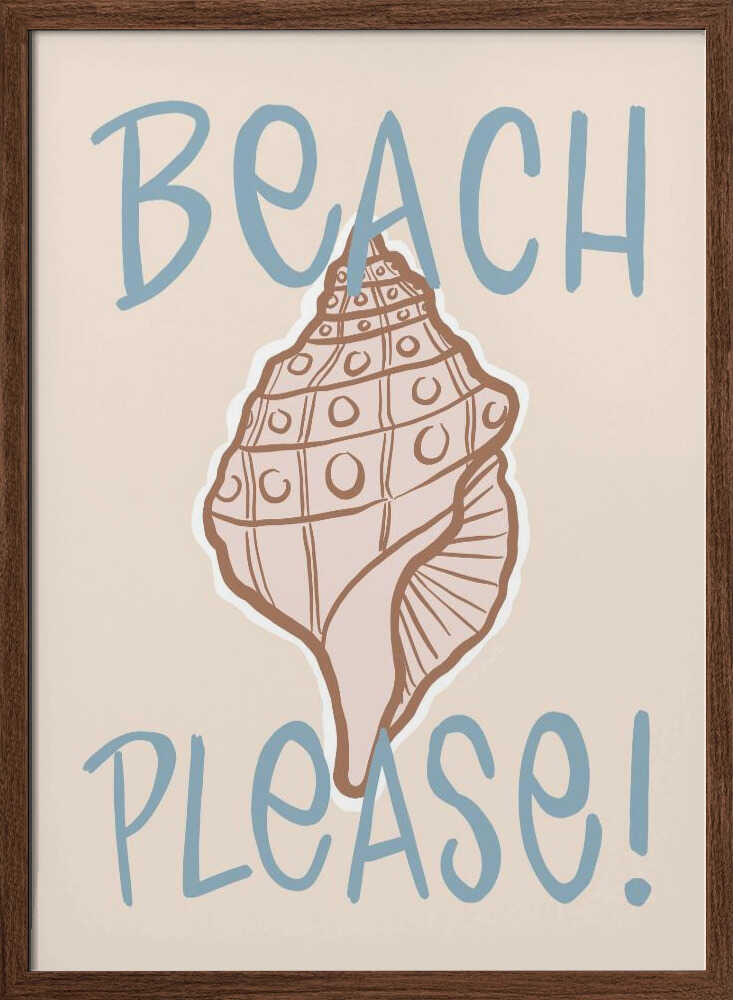 Beach Please Conch Shell