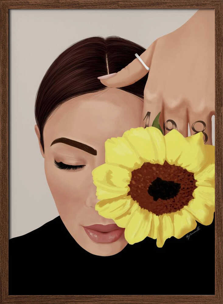 Serene Sunflower Portrait